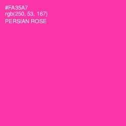 #FA35A7 - Persian Rose Color Image